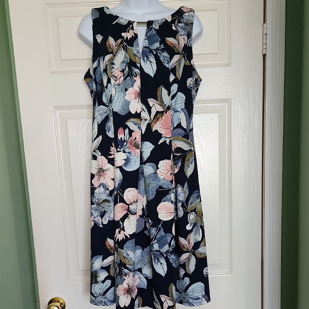 Liz Claiborne Multicolor Floral Midi Dress